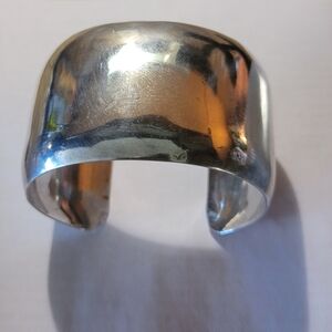 M Thomas Native America Sterling Silver Cuff Bracelet